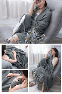 Knitted Office Sofas Wool Blanket