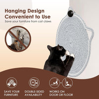 Cat Scratcher Mat Natural Cotton Rope Cat Scratch Pad Round Horizontal Floor Cat Scratching Pads For Indoor Cats  Cat Furniture Protector For Wall Couch Carpets  Sofas