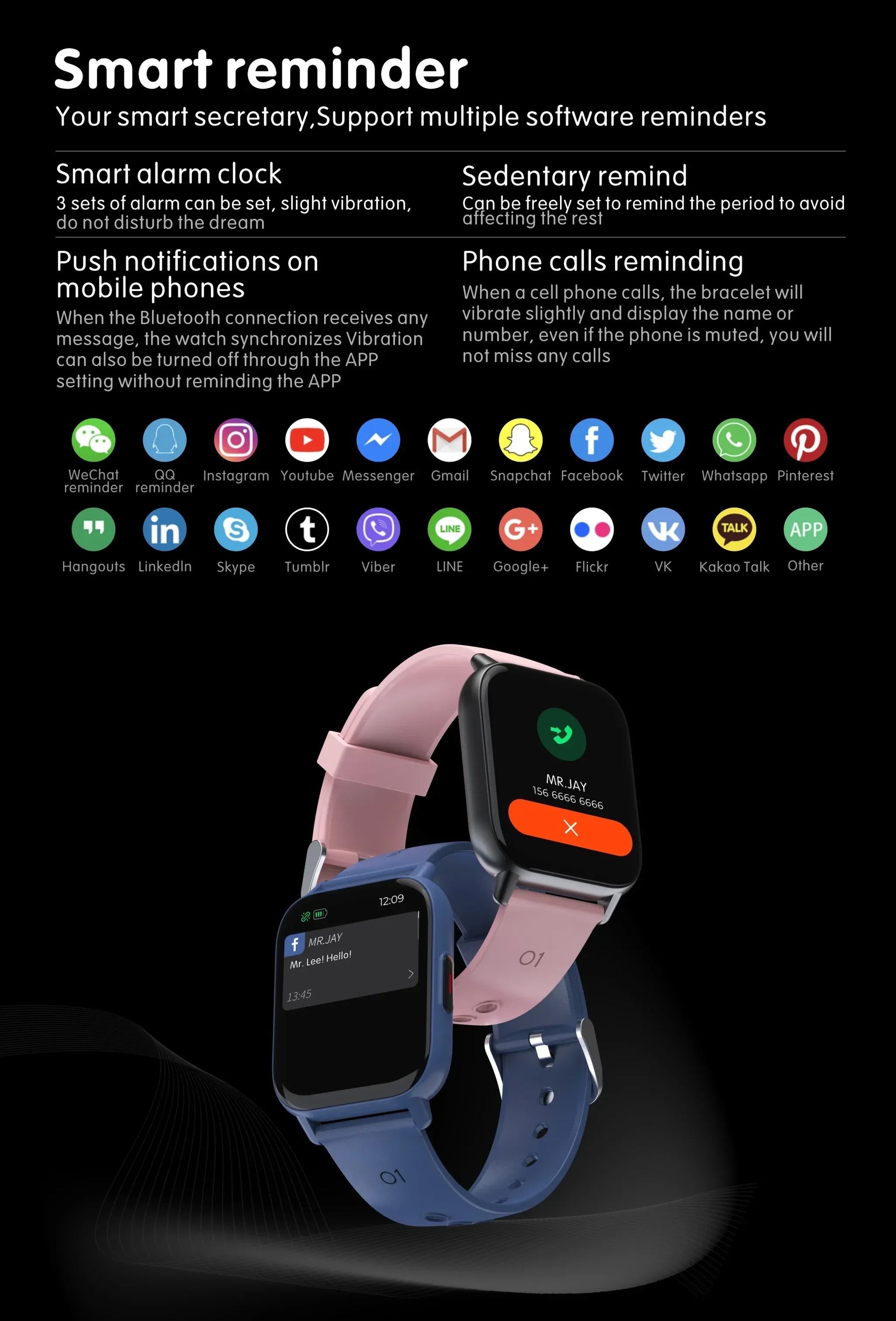 Xiaomi New 1.69 Inch Smart Watch SECONDSELEGANT