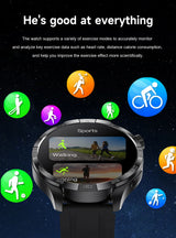 2024 For Xiaomi Men Smartwatch 1.85-inch HD screen Women 500+Customized Dial GPS NFC Bluetooth Call Outdoor Military Smart watch SECONDSELEGANT