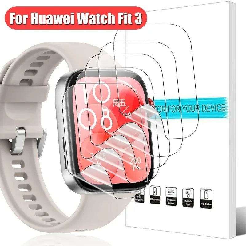 Huawei smart watch with Fit 3 Screen Protector HD Clear SECONDSELEGANT