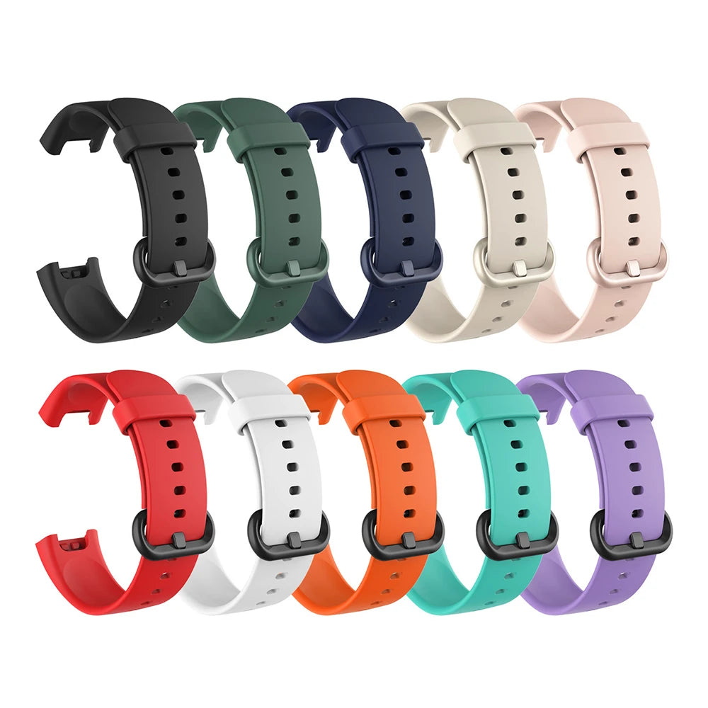 1PC Silicone Wrist Strap For Xiaomi Mi Watch Lite Global Version Smart Watch Replacement Sport Bracelet Wristband For Redmi SECONDSELEGANT