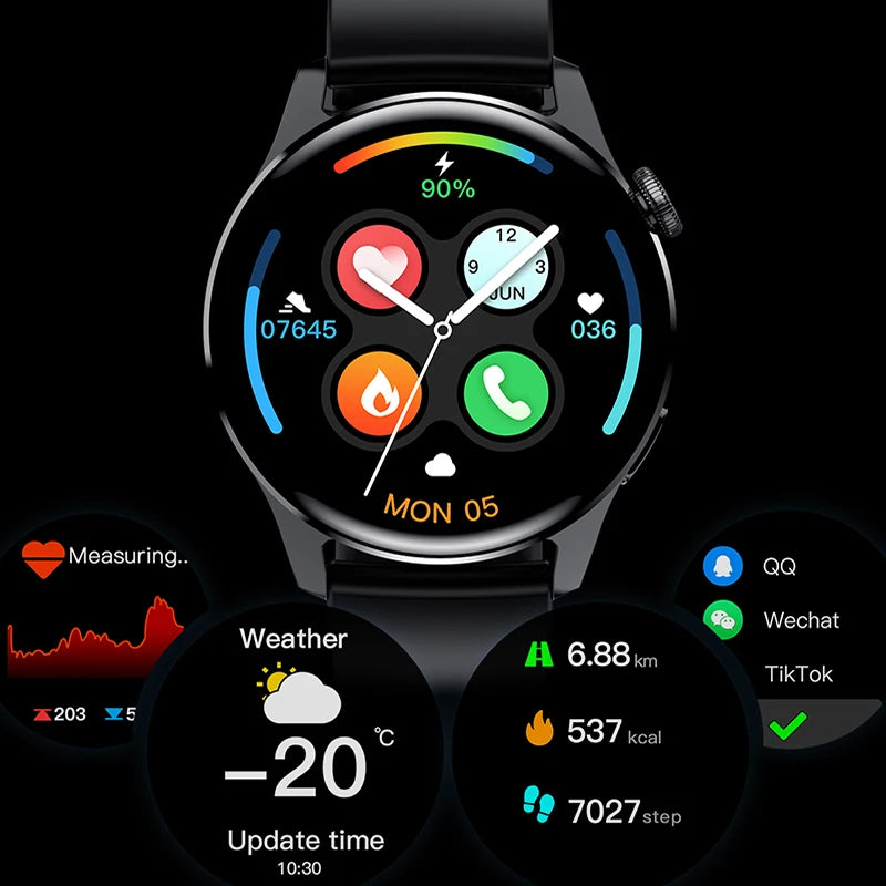 Luxury Smartwatch Men GPS Tracker Xiaomi 2023 SECONDSELEGANT