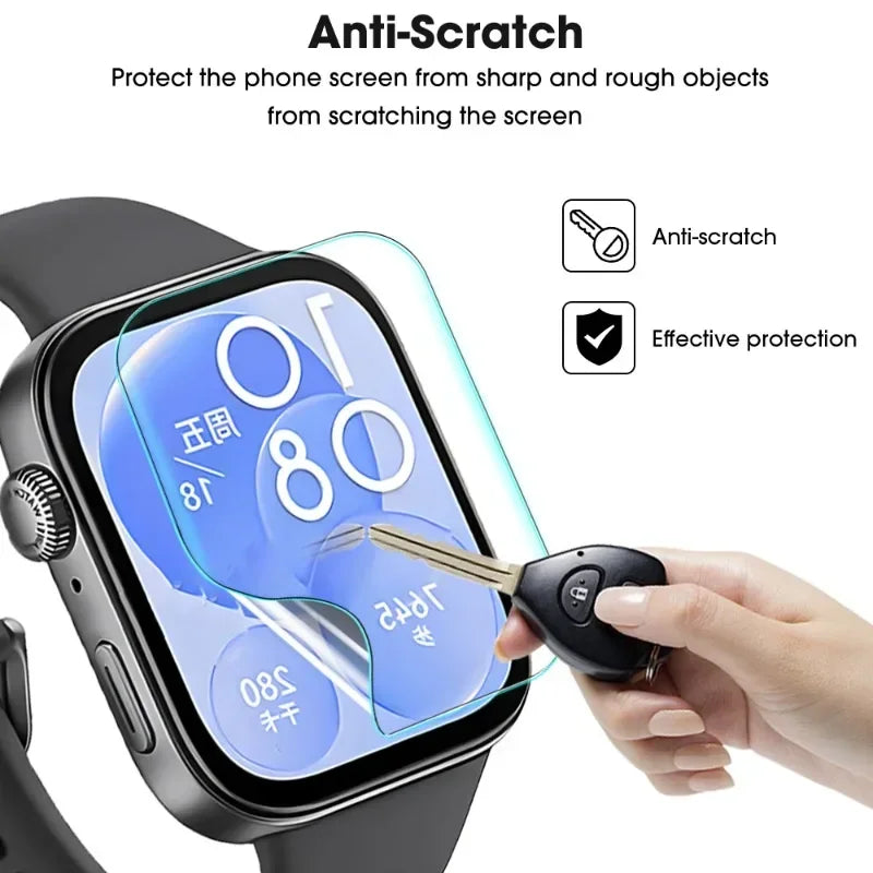 Huawei smart watch with Fit 3 Screen Protector HD Clear SECONDSELEGANT