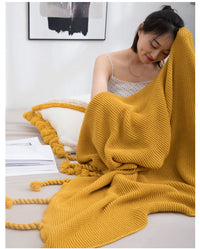 Knitted Office Sofas Wool Blanket