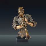 Music  Statue Resin Cold Cast Copper Artwork